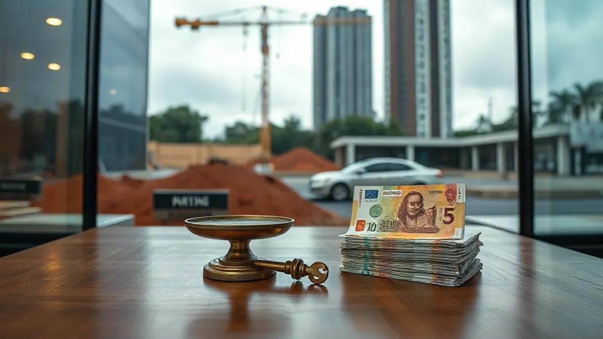 Foto original gerada para a matéria: Bolsa em queda: Como a saída de investidores estrangeiros afeta o mercado em Goiânia