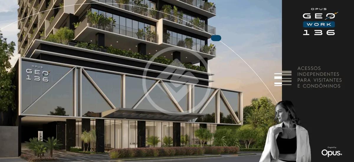 SALA COMERCIAL · Opus Geo 136 – fachada do empreendimento