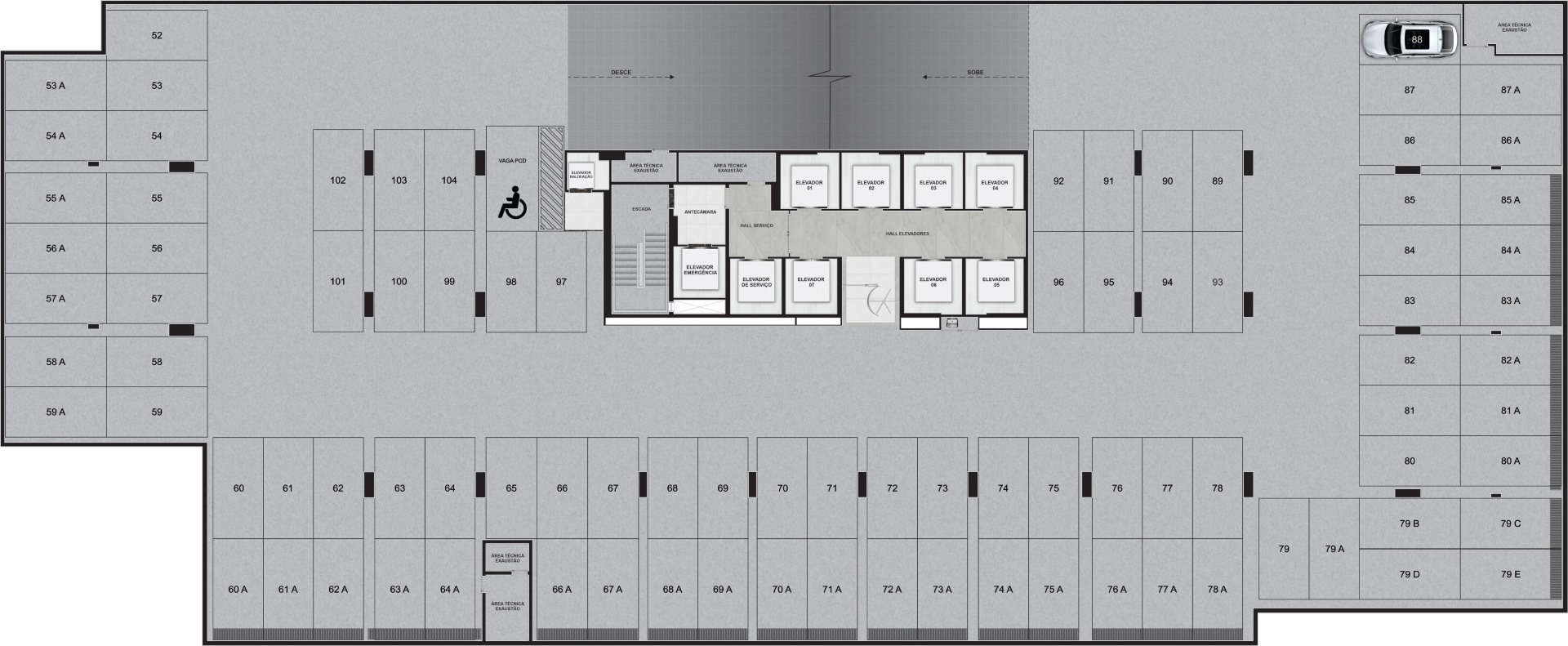 Pavimento subsolo 3