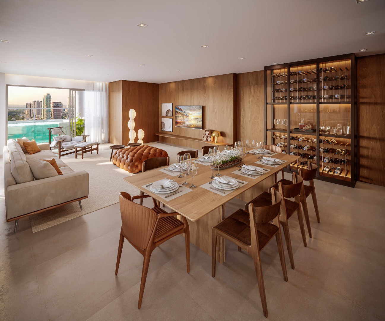 Sala Apto 195m²