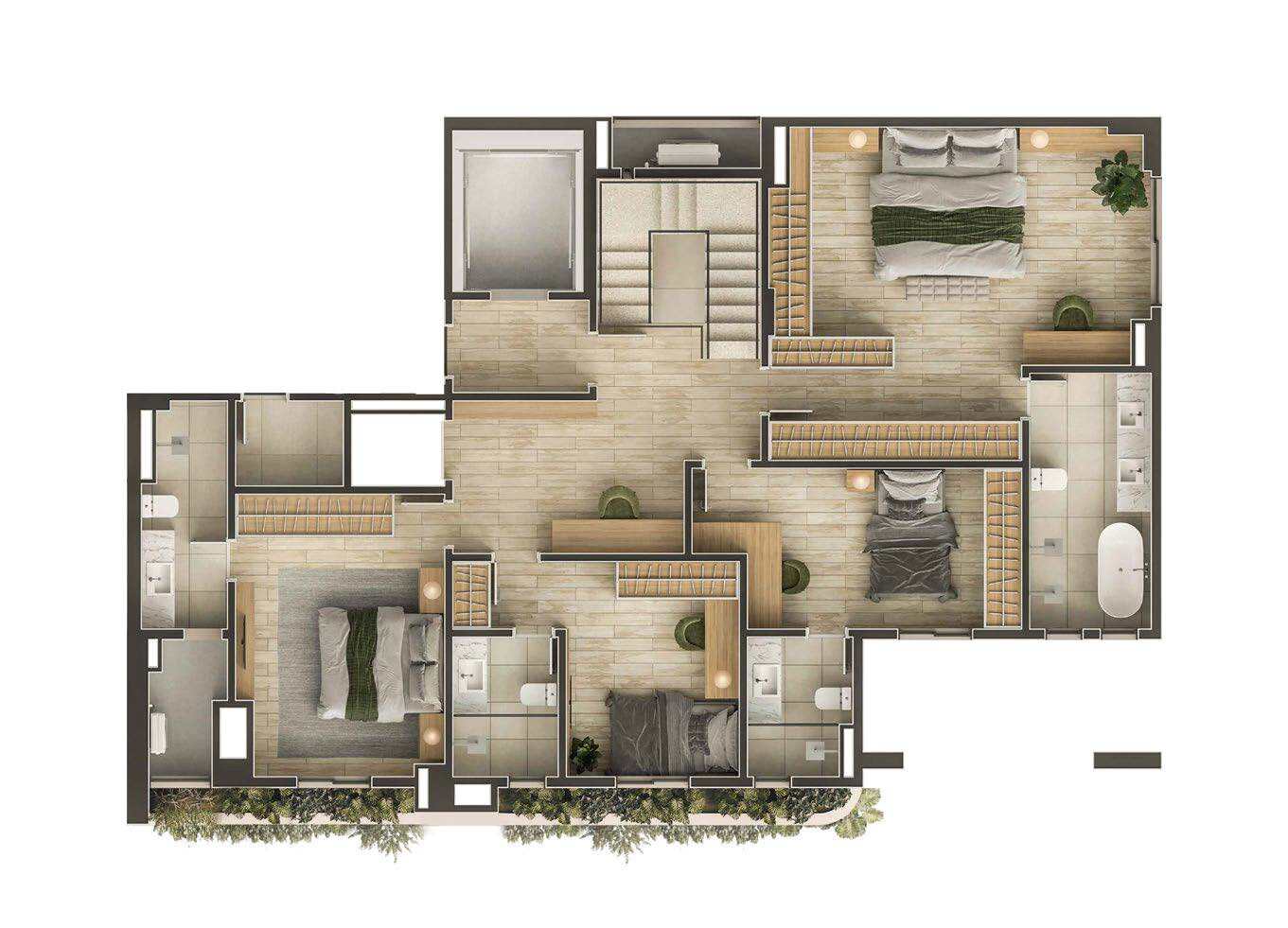 Planta 09 - 4 dorm 289,65m² - penthouse - superior