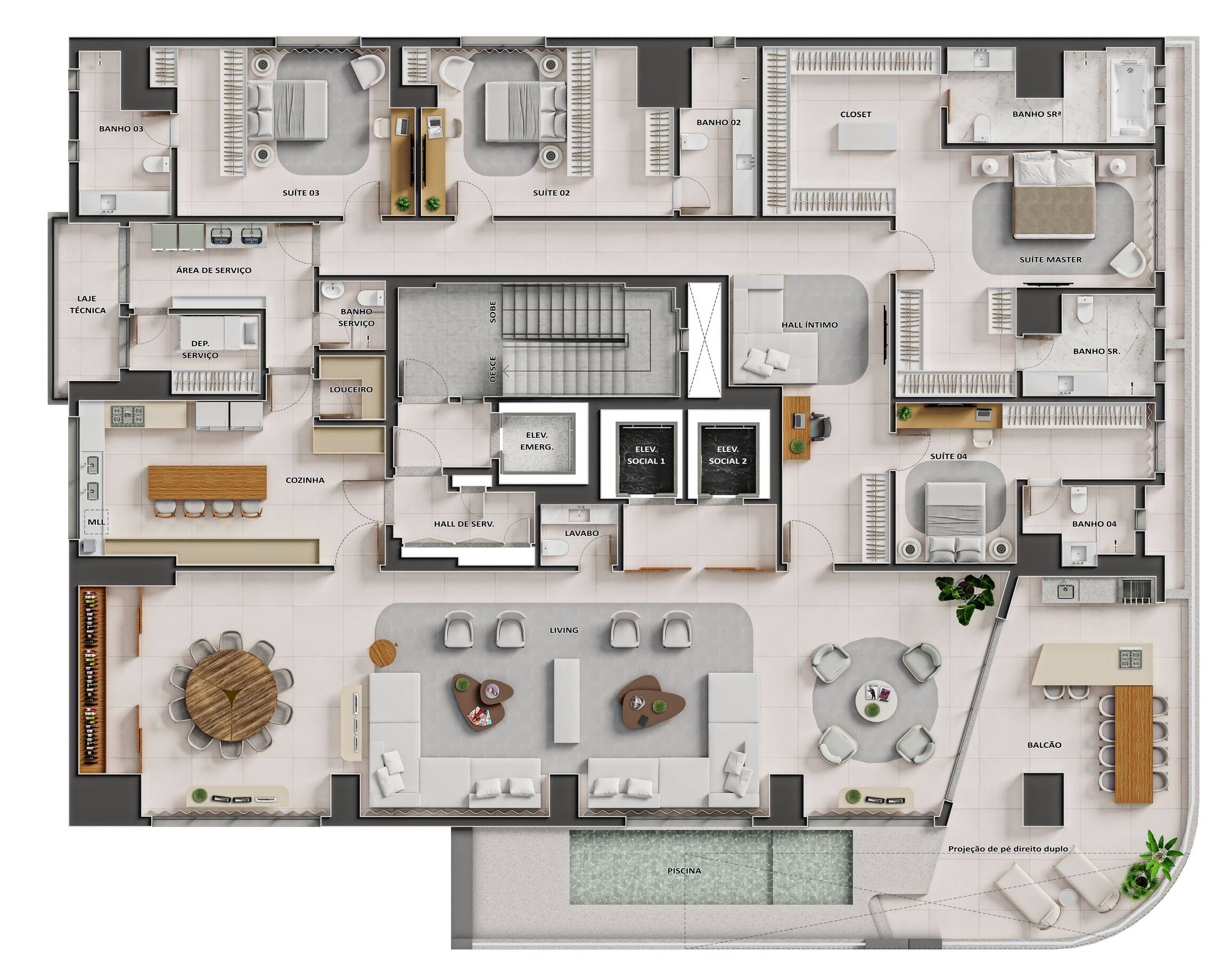 Planta 11 - 4 dorm 507,30m²