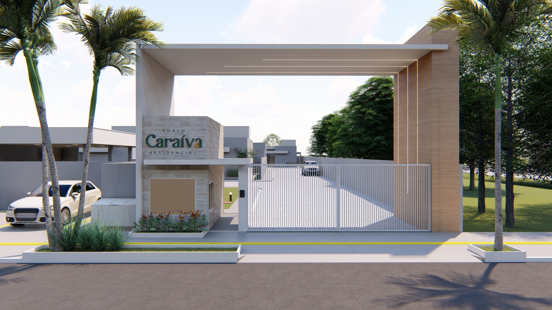 Porto Caraíva – fachada do empreendimento