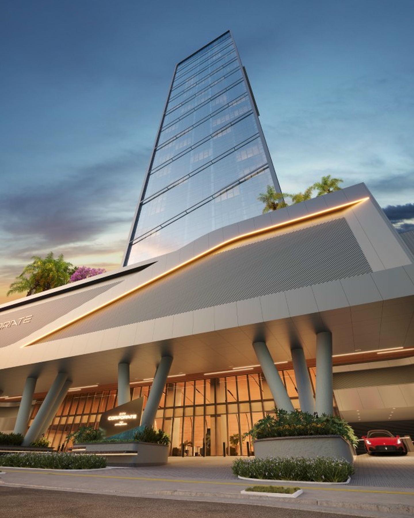 City Corporate by Pininfarina – fachada do empreendimento