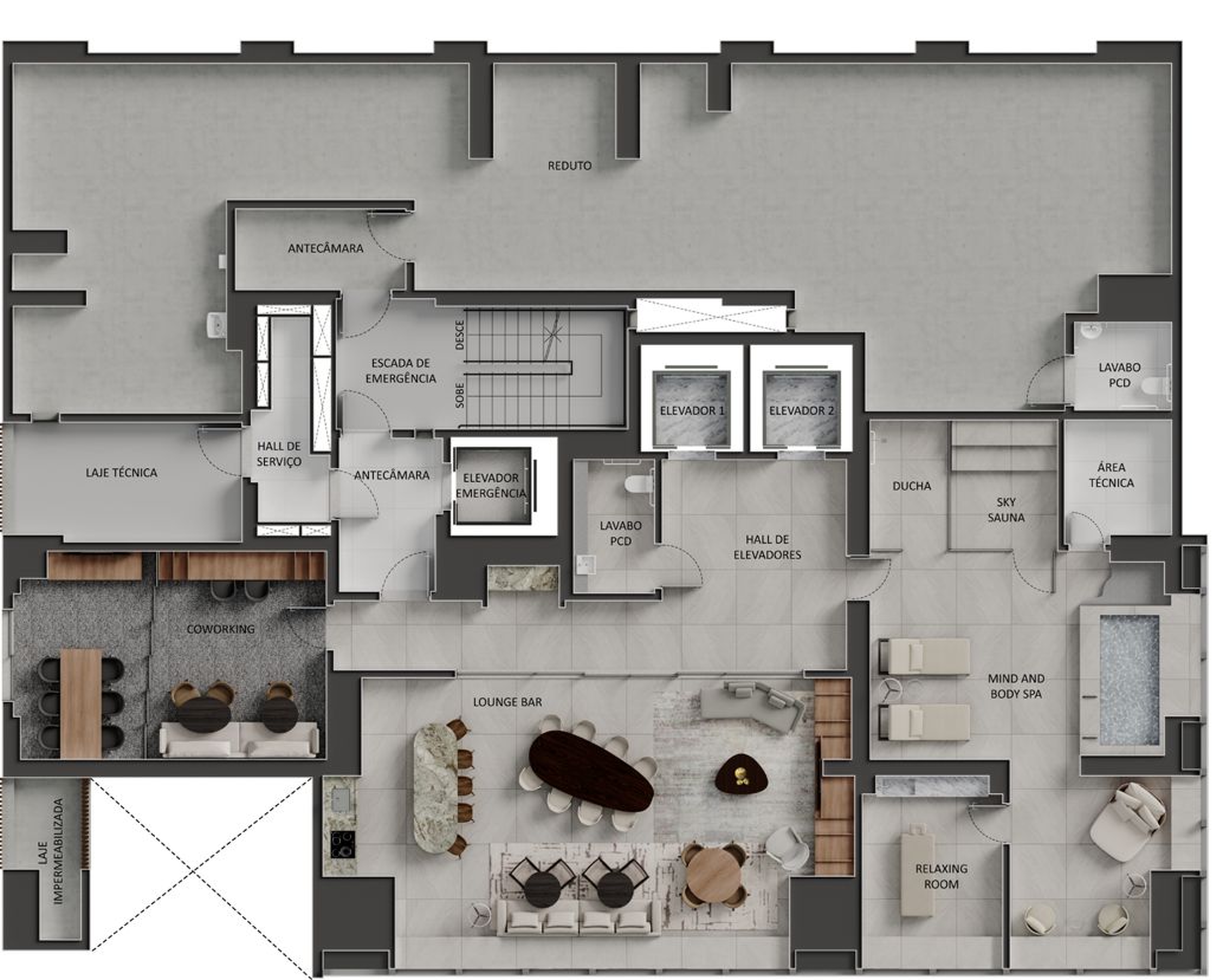 Pavimento lounge e spa
