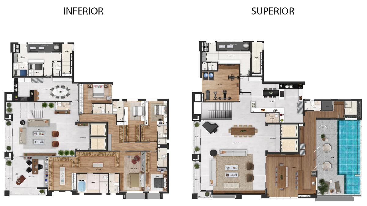 Planta 03 - 5 dorm 838 87m² - cobertura duplex