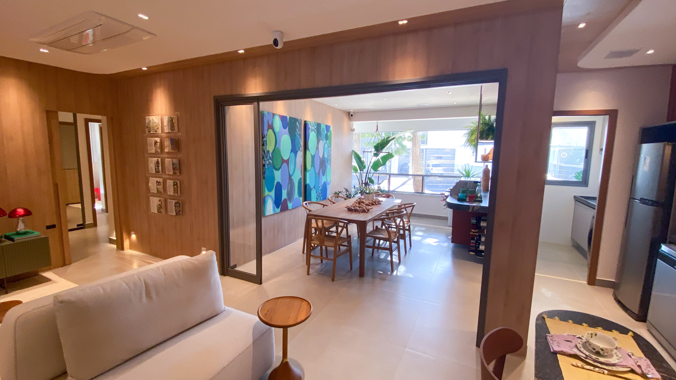 Decorado - Sala/Varanda Apto 116m²