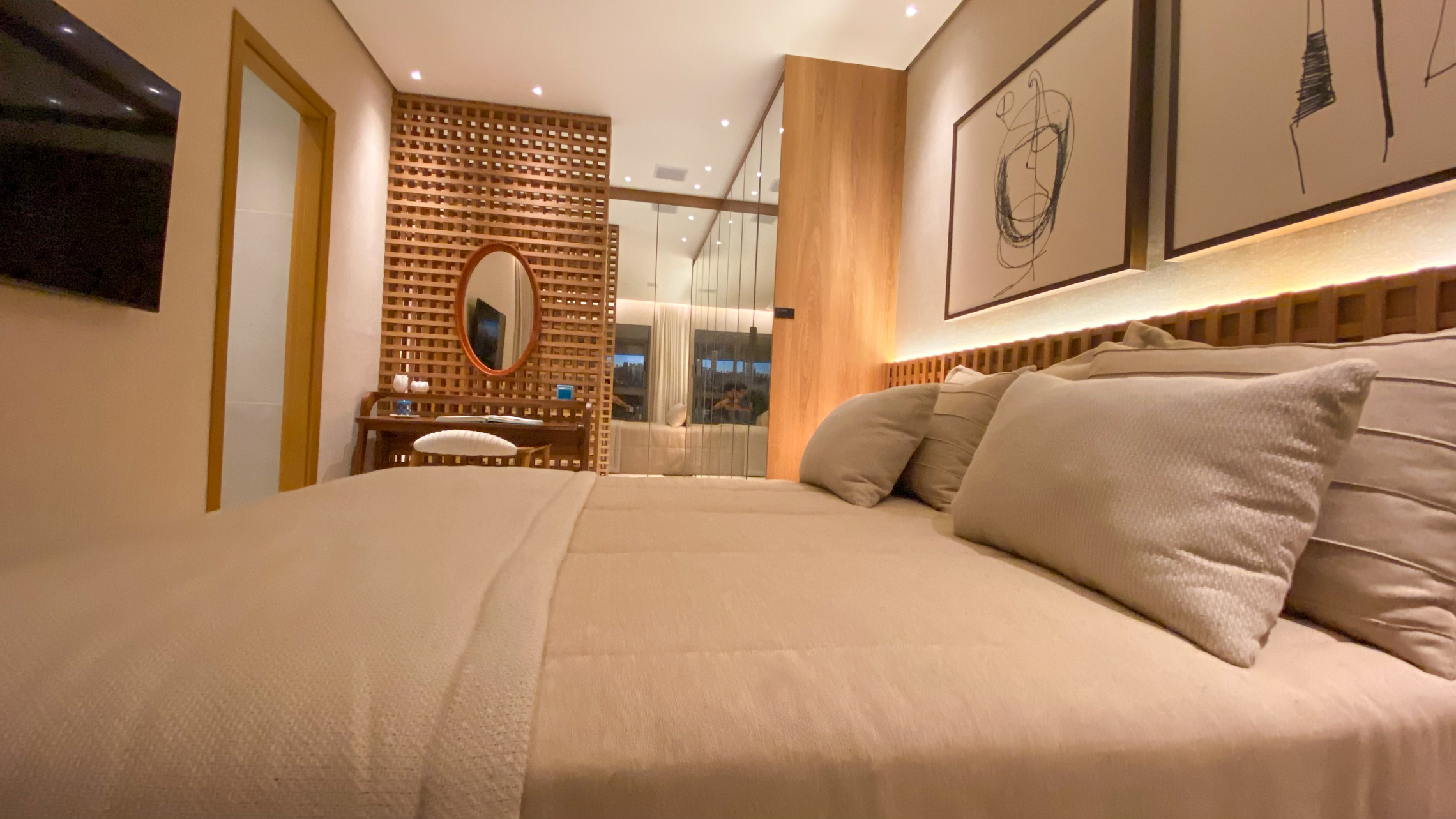 Decorado - Quarto suíte master Apto 116m²